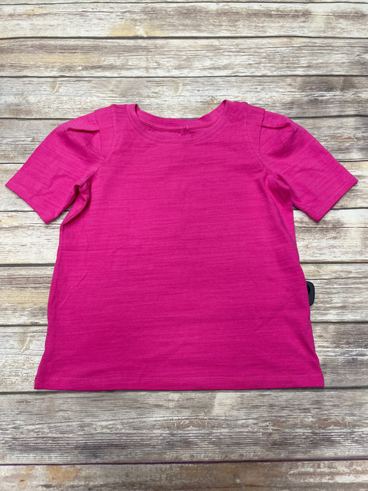 Top Short Sleeve By Loft In Pink, Size: Sp