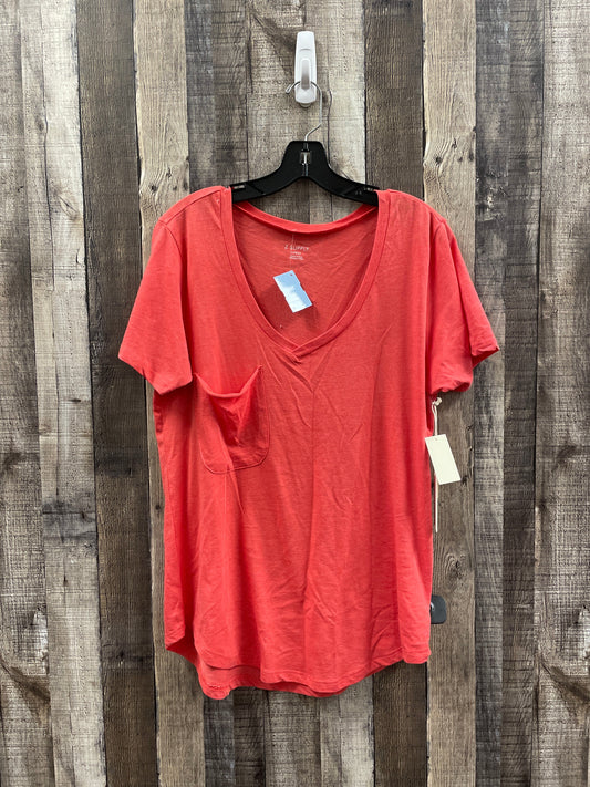 Top Short Sleeve By Z Supply In Orange, Size: L