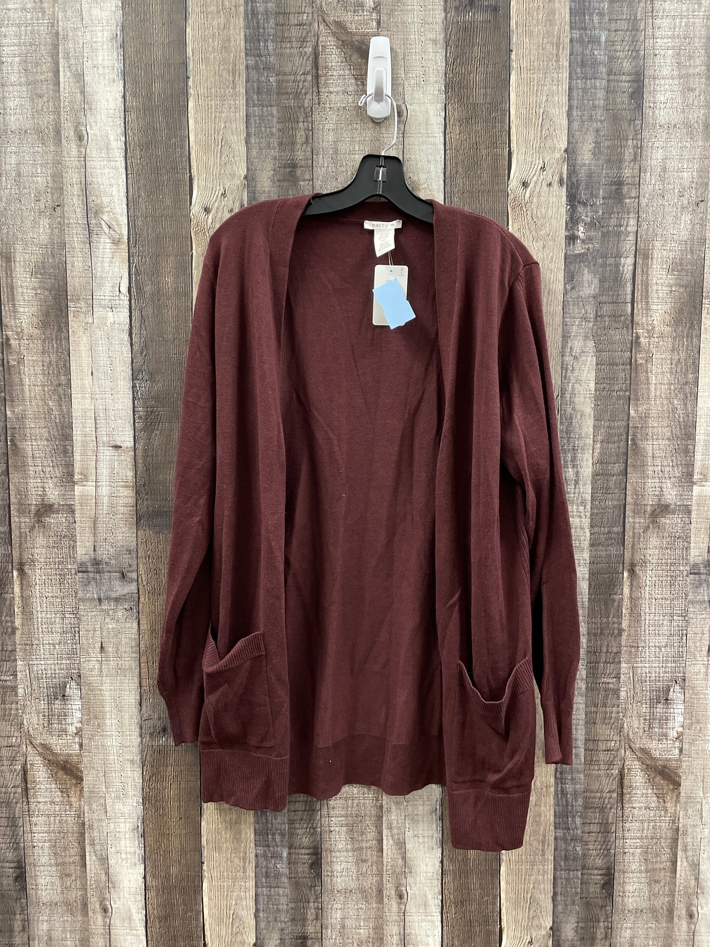 Cardigan By Matty M In Red, Size: L