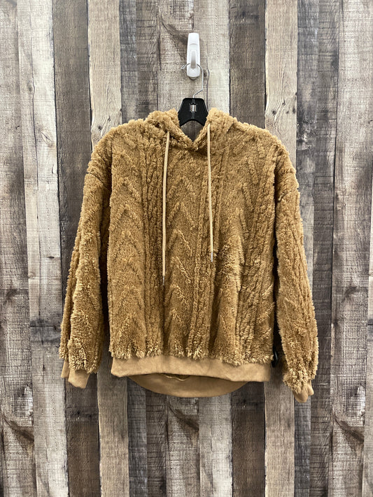 Jacket Faux Fur & Sherpa By Cmf In Brown, Size: S