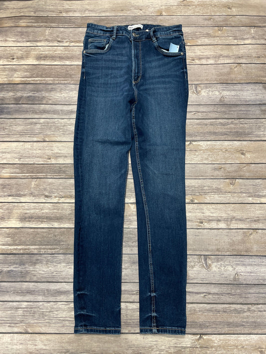 Jeans Skinny By Zara In Blue Denim, Size: 8