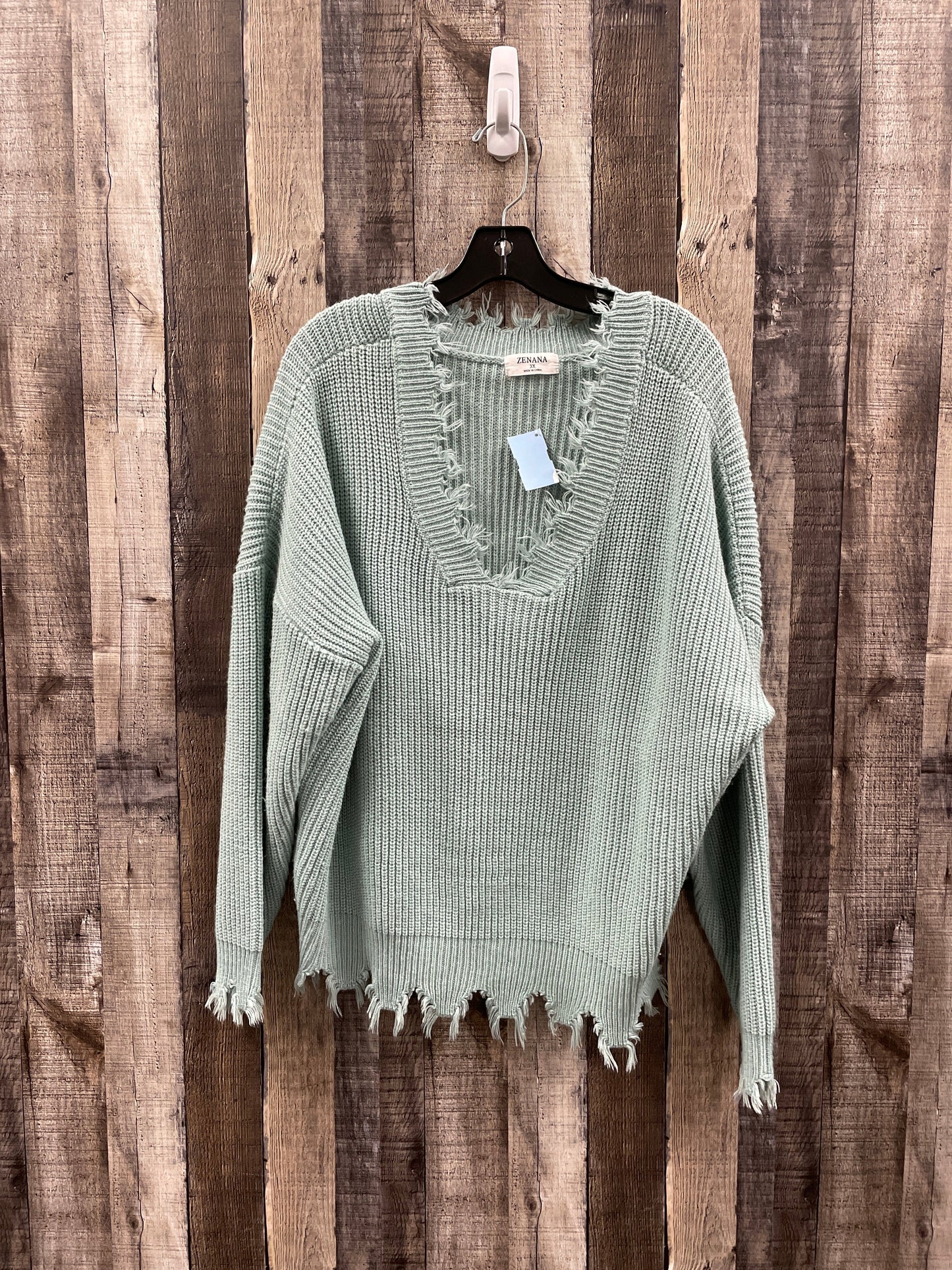 Sweater By Zenana Outfitters In Teal, Size: 3x