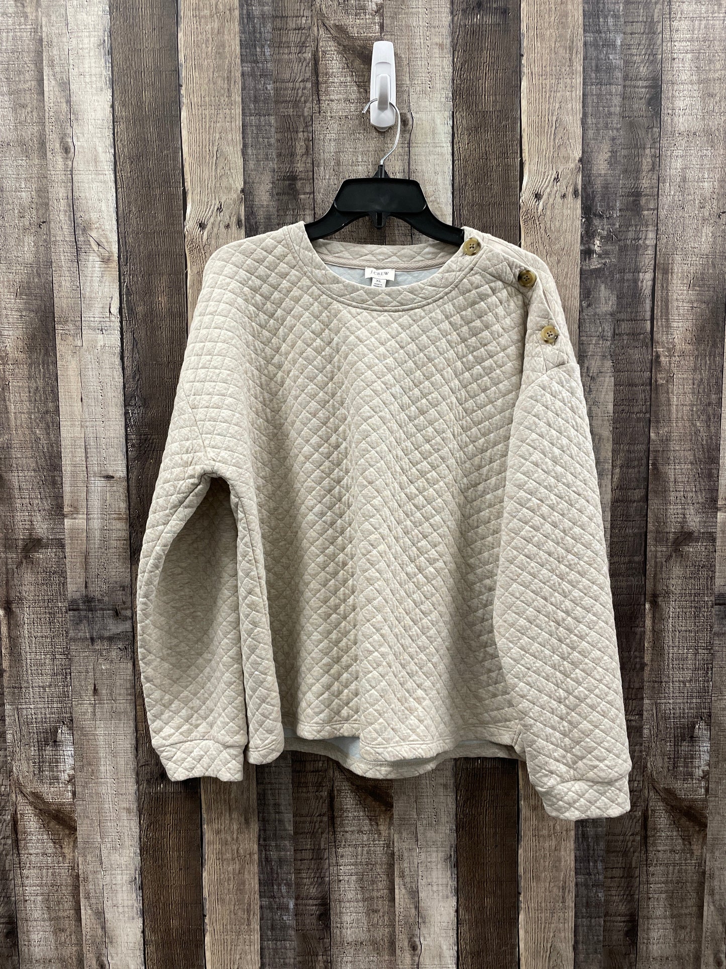 Sweatshirt Crewneck By J. Crew In Tan, Size: Xl