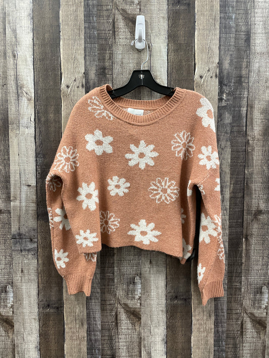 Sweater By Pink Rose In Peach, Size: L