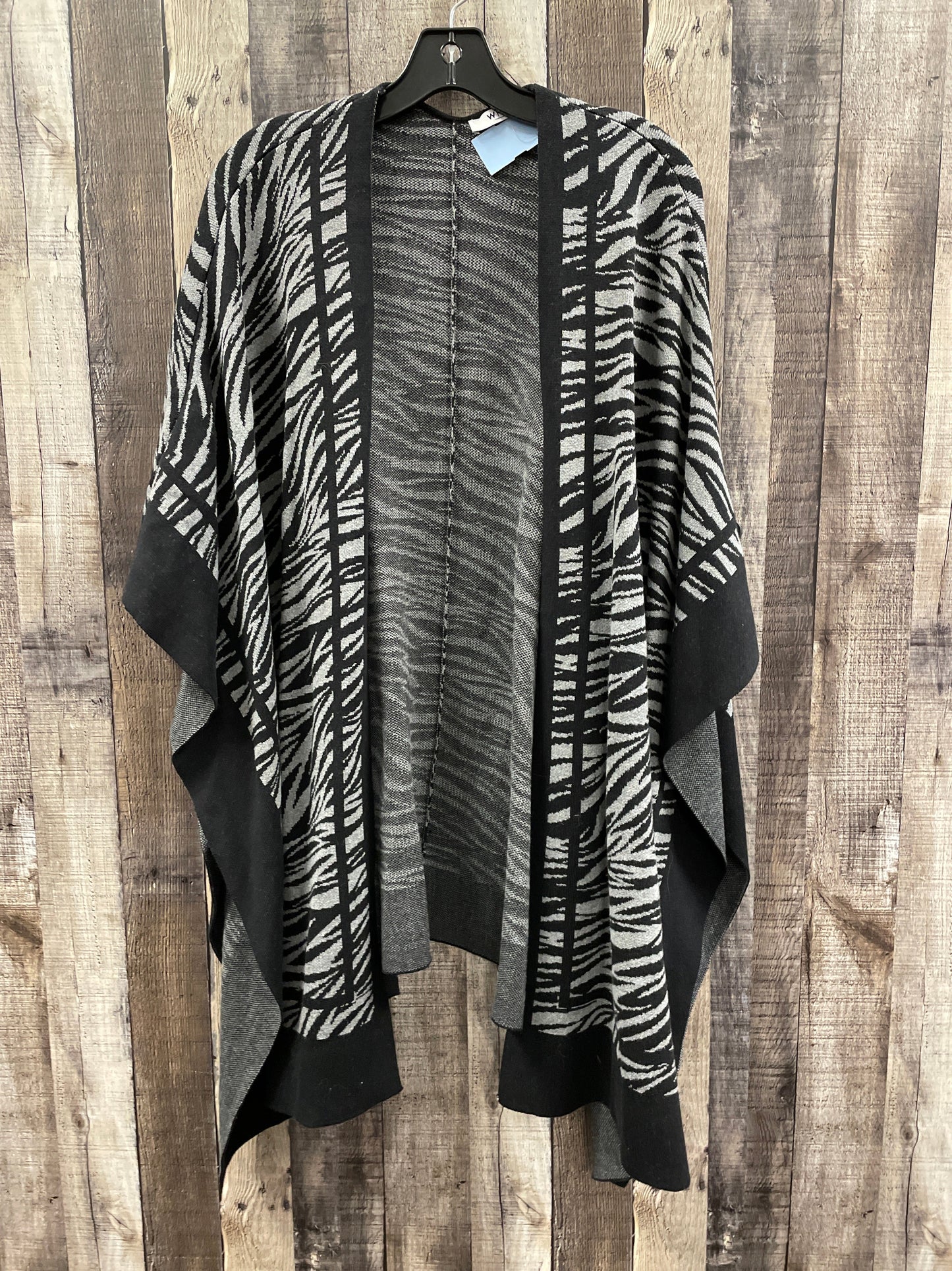 Sweater Cardigan By White House Black Market In Zebra Print, Size: Osfm