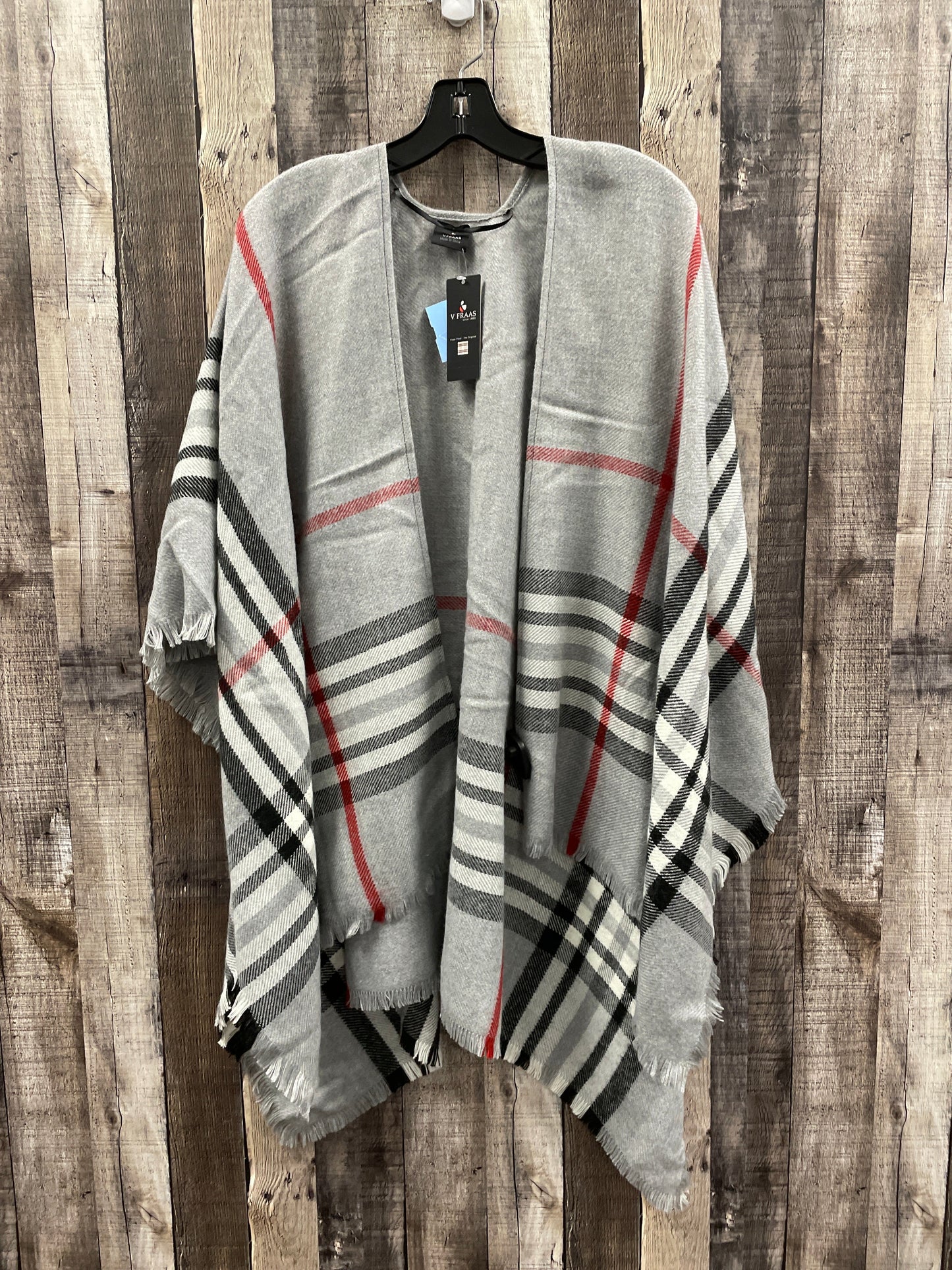 Poncho By Cme In Grey, Size: Osfm