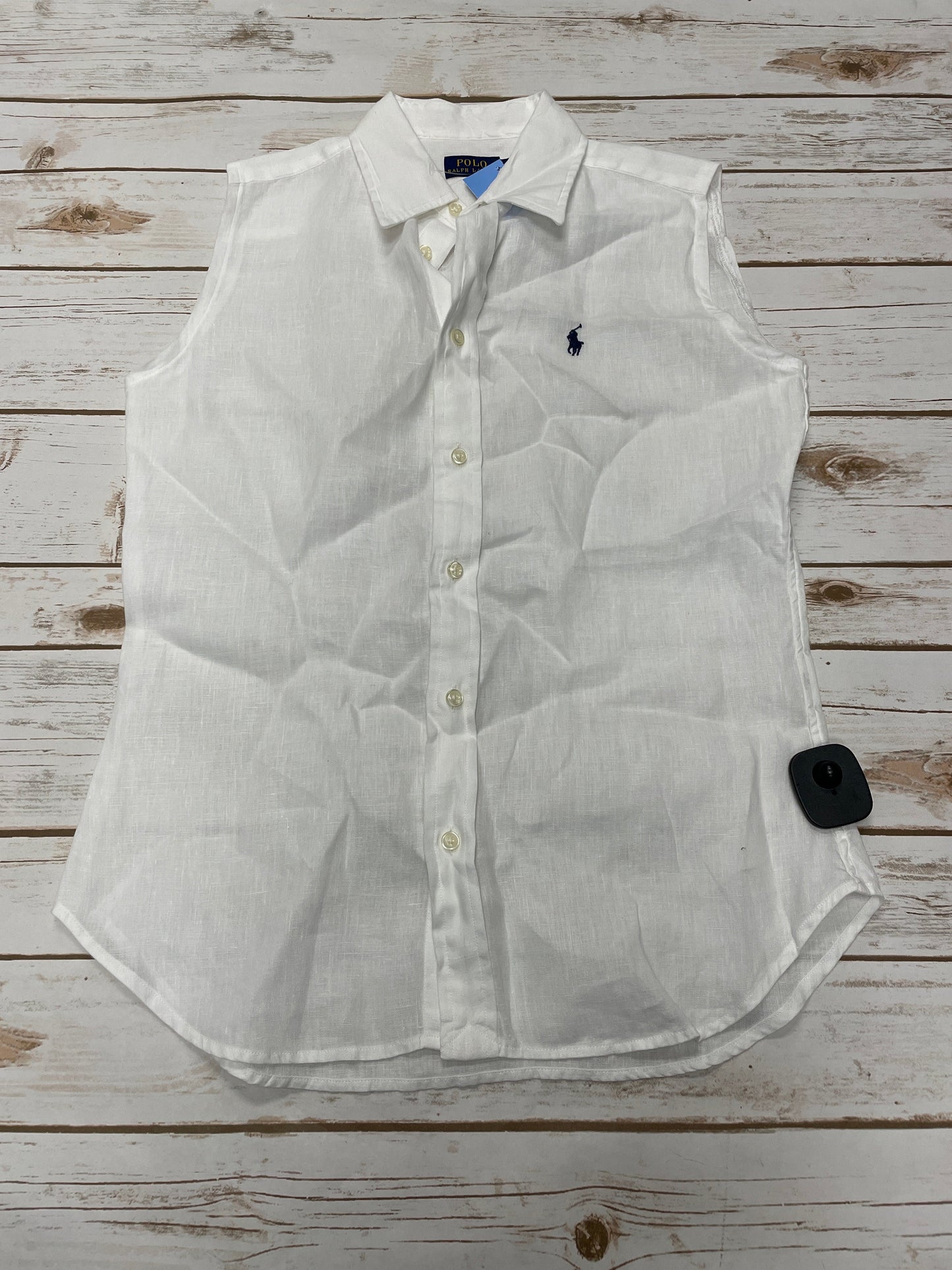 Top Sleeveless By Polo Ralph Lauren In White, Size: Xs