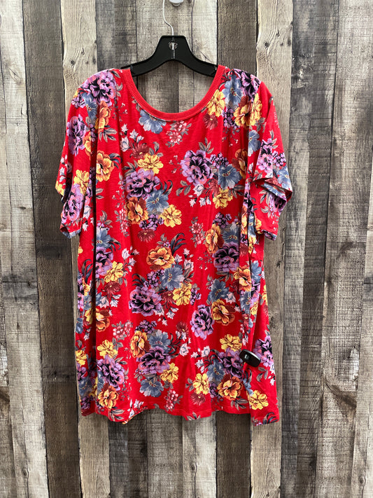 Top Short Sleeve By Torrid In Floral Print, Size: 4x