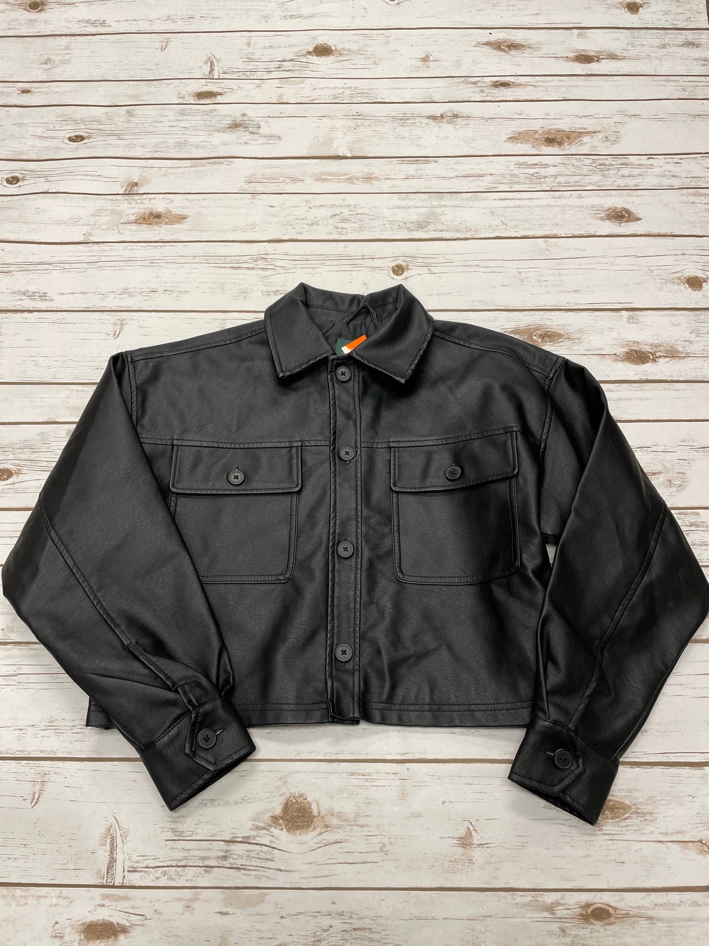 Jacket Shirt By Wild Fable In Black, Size: S