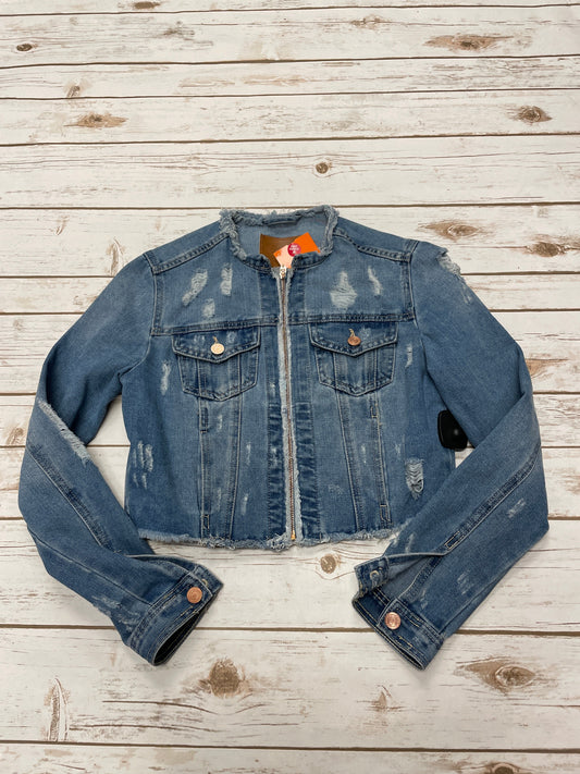 Jacket Denim By Clothes Mentor In Blue Denim, Size: M