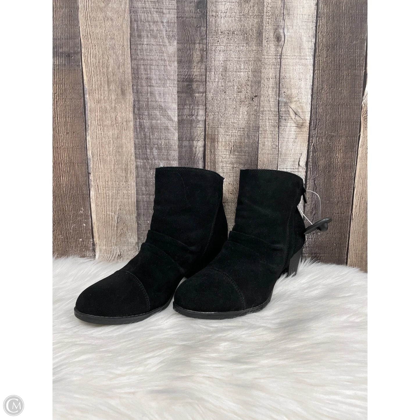 Boots Ankle Heels By Skechers In Black, Size: 7.5