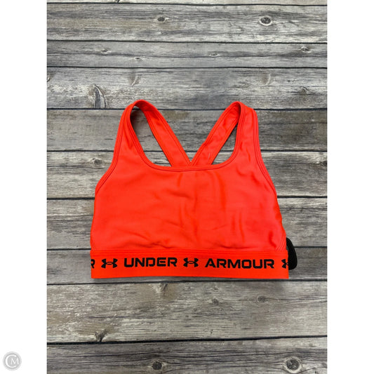 Athletic Bra By Under Armour In Orange, Size: S