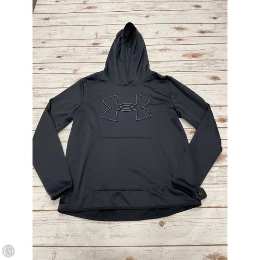 Athletic Sweatshirt Hoodie By Under Armour In Black, Size: L