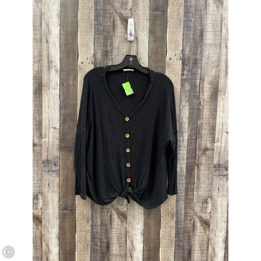 Top Long Sleeve By Entro In Black, Size: S