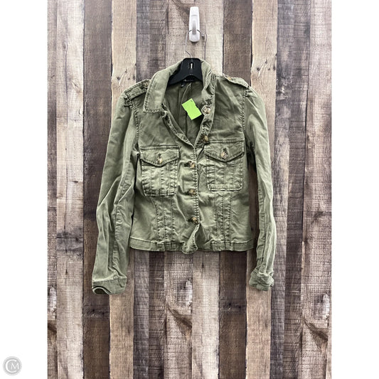 Jacket Denim By Paige In Green Denim, Size: Xs