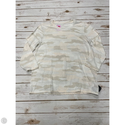 Top Long Sleeve By Lucky Brand In Camouflage Print, Size: M
