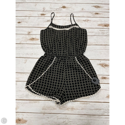 Romper By Love Tree In Black & White, Size: S