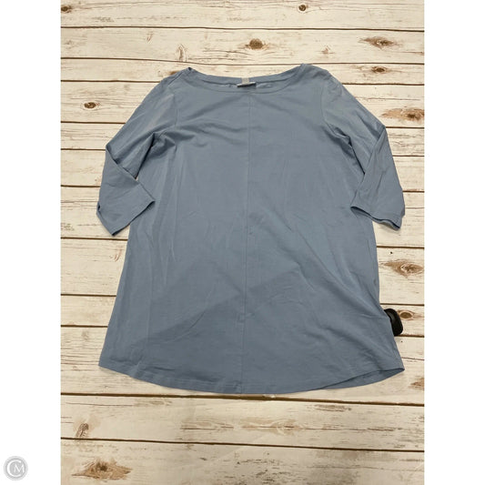Top 3/4 Sleeve By J. Jill In Blue, Size: S