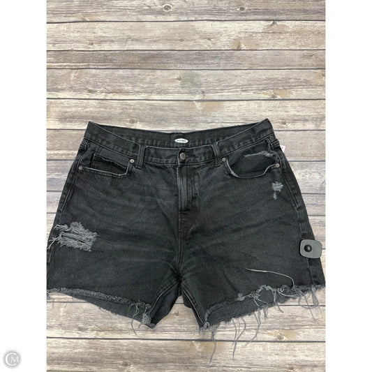 Shorts By Old Navy In Black Denim, Size: 14