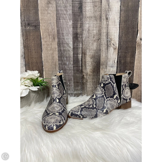 Boots Ankle Flats By Madewell In Snakeskin Print, Size: 7
