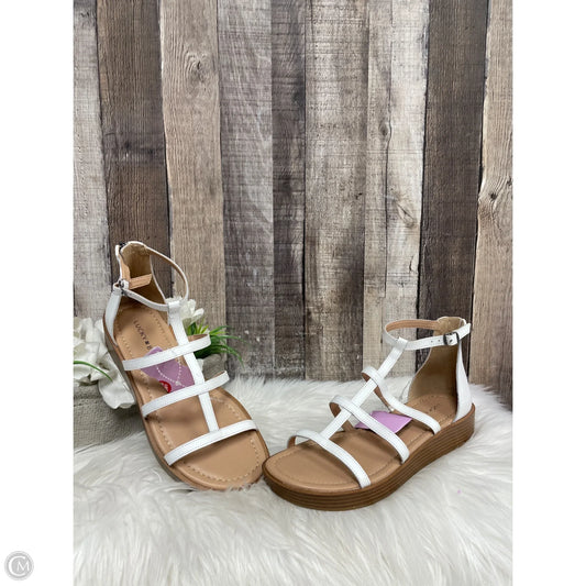 Sandals Heels Block By Lucky Brand In White, Size: 8