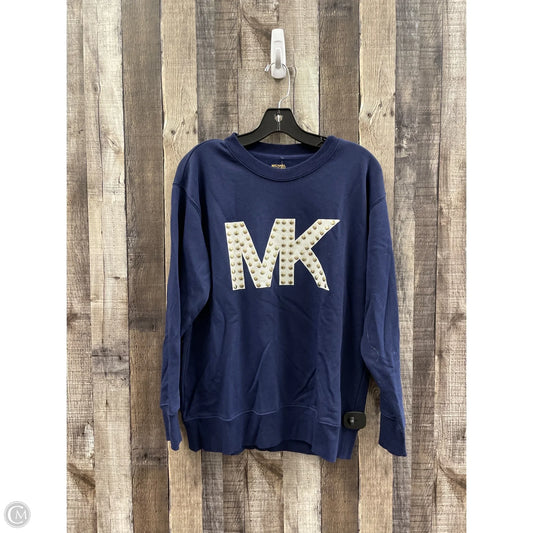 Sweatshirt Crewneck By Michael By Michael Kors In Navy, Size: M