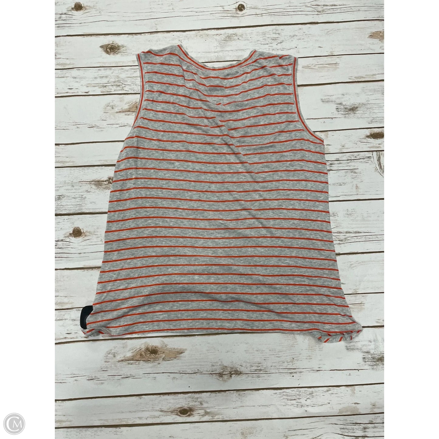 Top Sleeveless By Cabi In Striped Pattern, Size: M