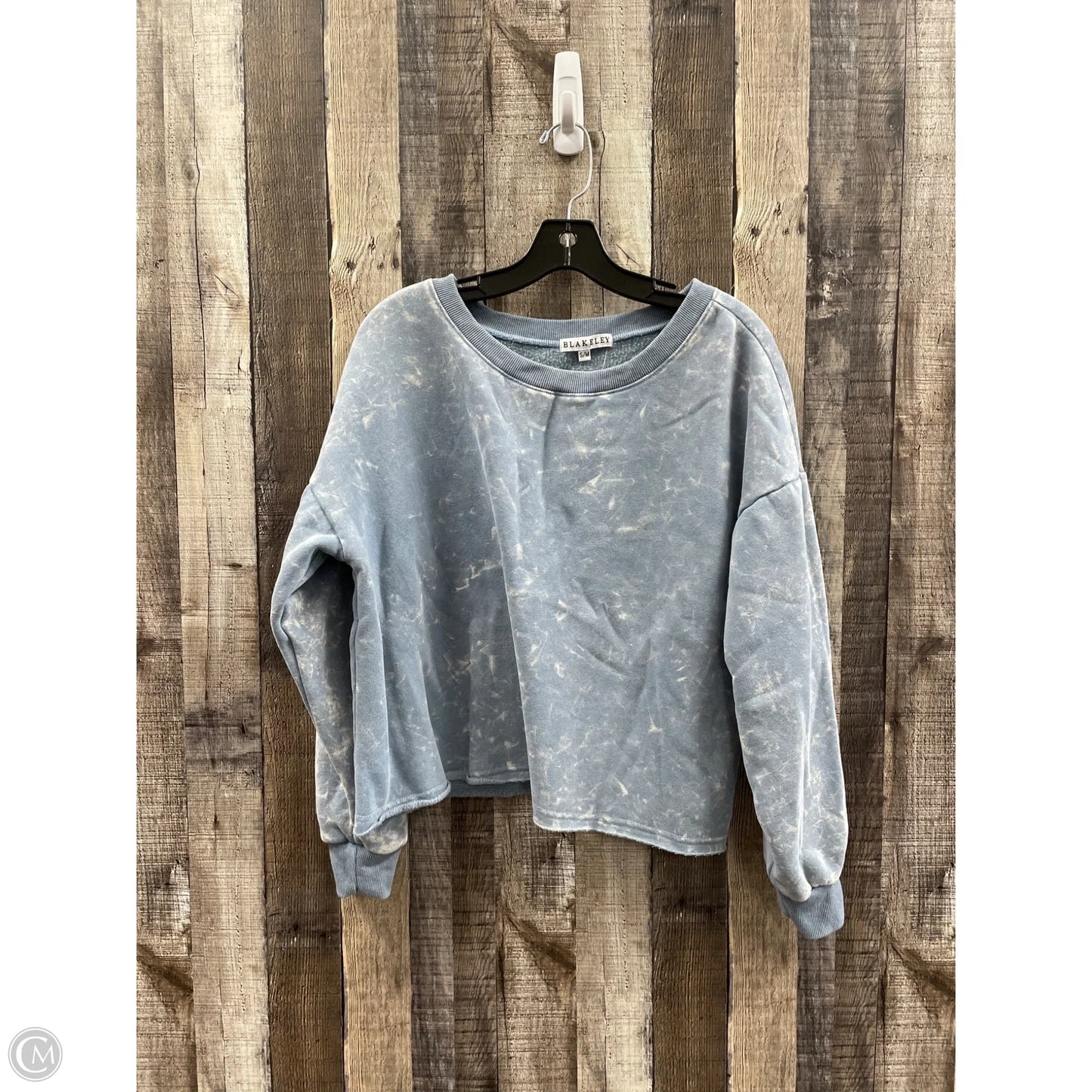 Sweatshirt Crewneck By Cme In Blue, Size: S