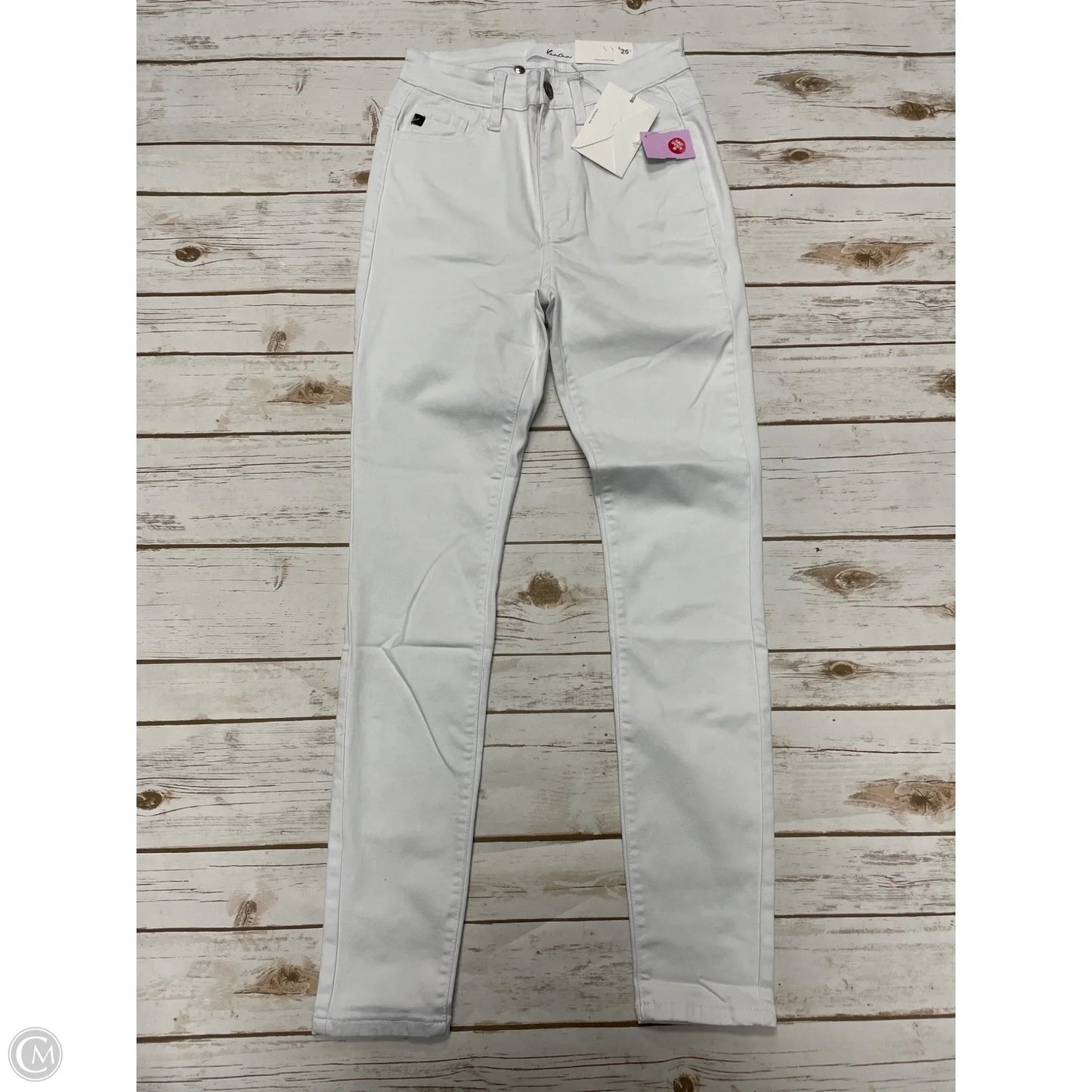 Jeans Skinny By Kancan In White Denim, Size: 2