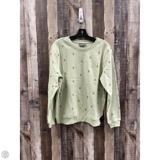 Sweatshirt Crewneck By Style And Company In Green, Size: S