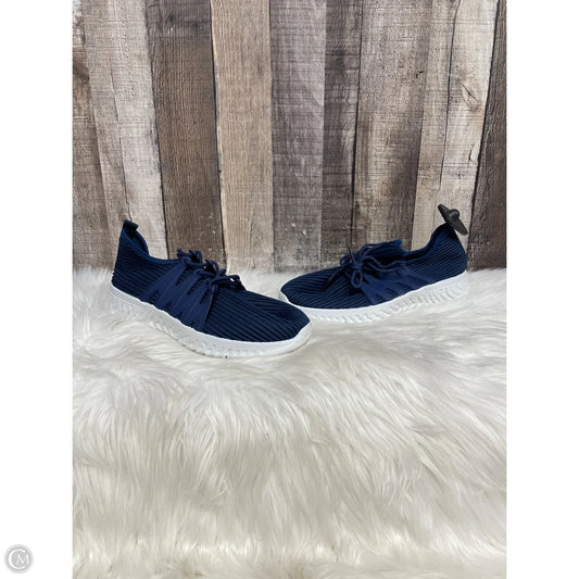 Shoes Sneakers By Yoki In Navy, Size: 9
