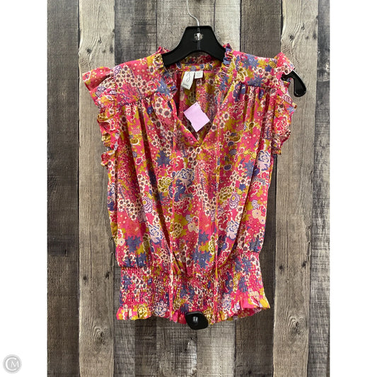 Top Sleeveless By Joie In Multi-colored, Size: S