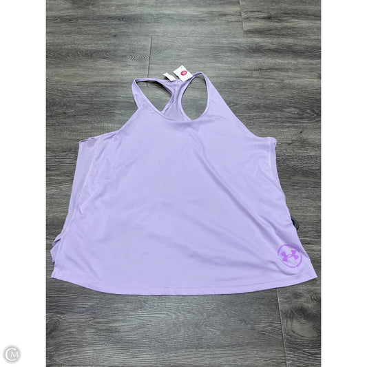 Athletic Tank Top By Under Armour In Purple, Size: Xl