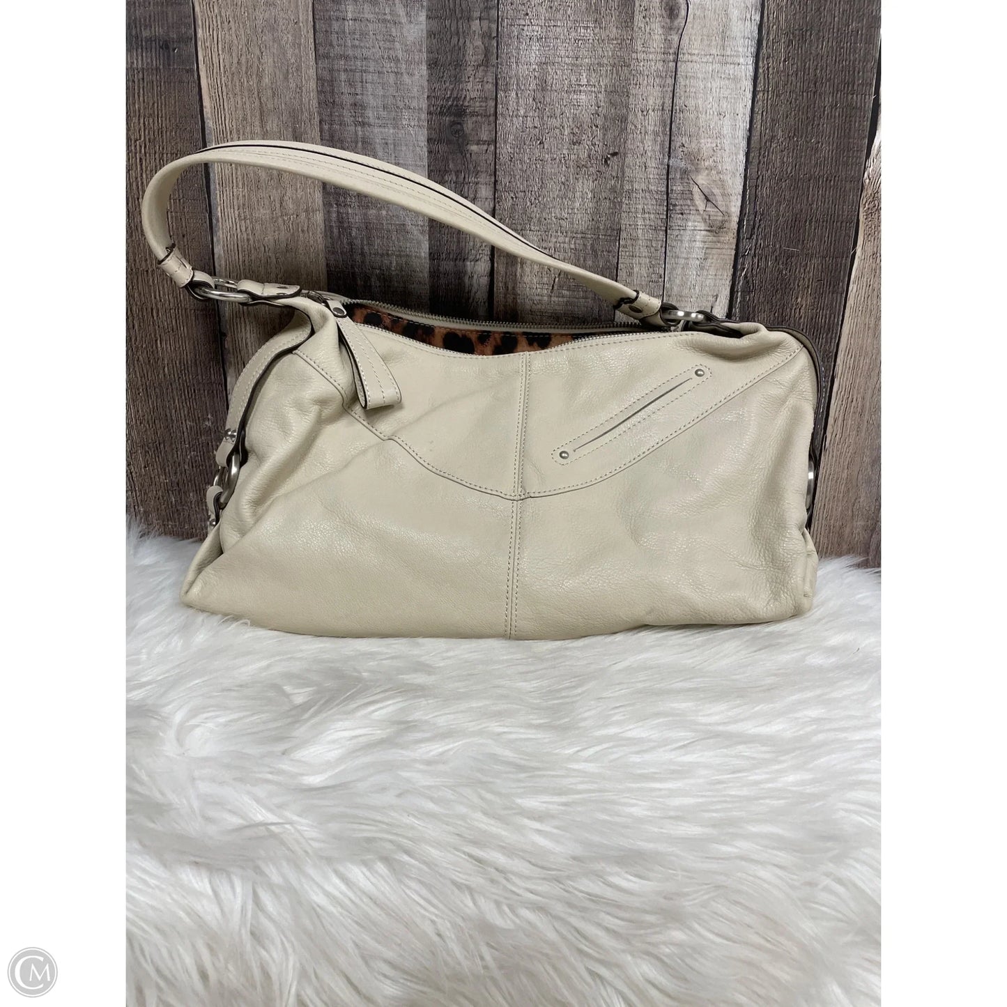 Handbag Leather By B. Makowsky, Size: Large