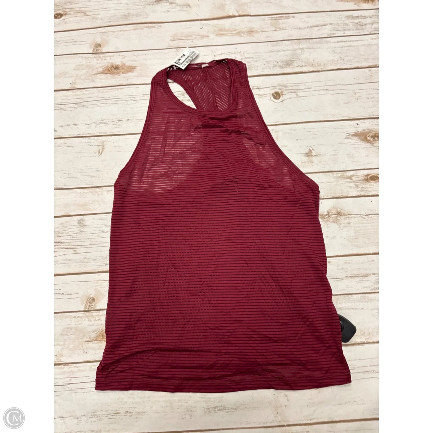 Athletic Tank Top By Lululemon In Maroon, Size: M