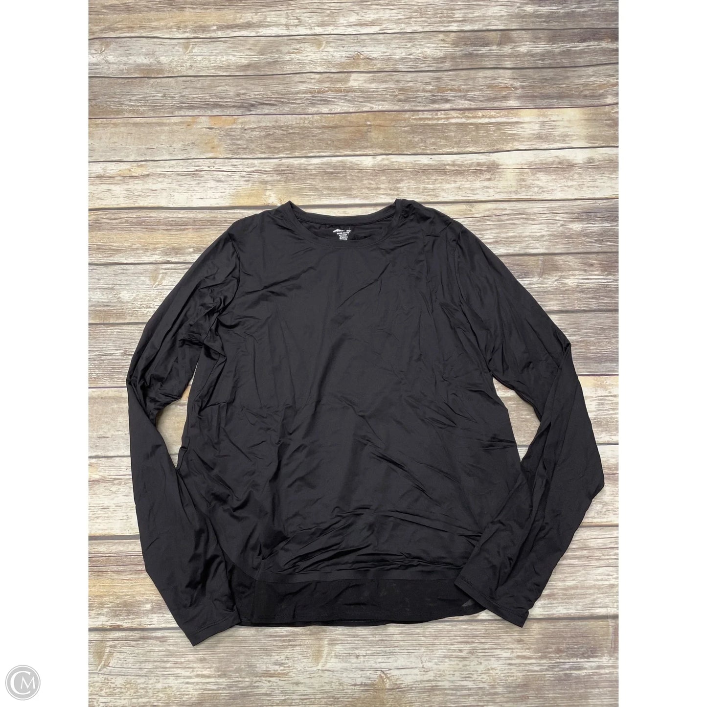 Athletic Top Long Sleeve Crewneck By Avia In Black, Size: Xl