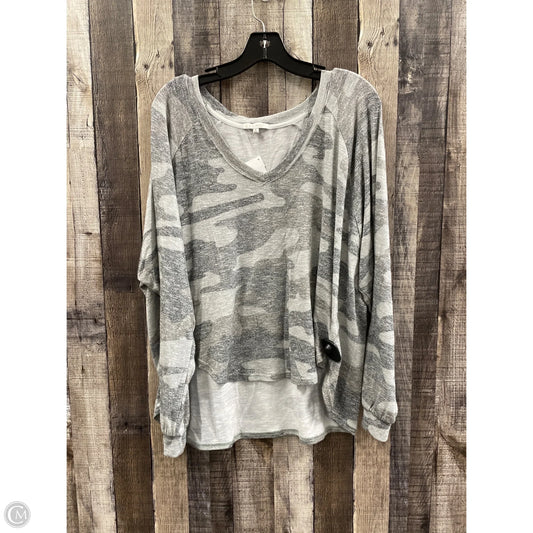 Top Long Sleeve By Z Supply In Camouflage Print, Size: M