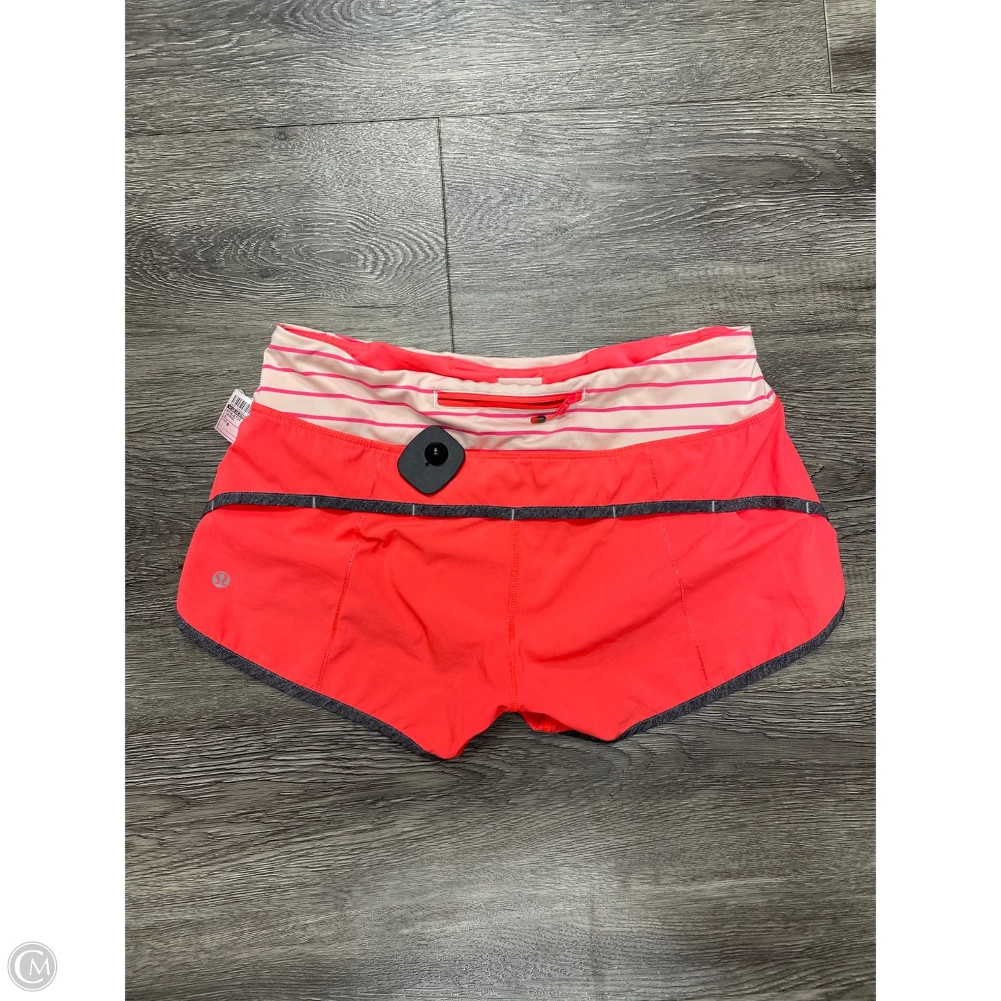 Athletic Shorts By Lululemon In Orange, Size: 6