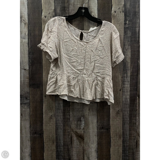 Top Short Sleeve By Pink Rose In Floral Print, Size: M