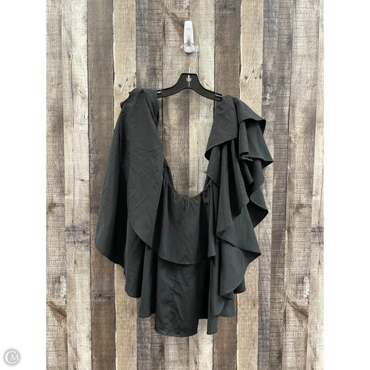 Top Short Sleeve By Boohoo Boutique In Black, Size: L