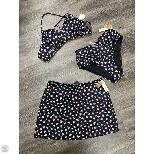 Swimsuit 2pc By Pink In Black & Pink, Size: M
