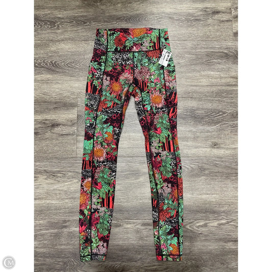 Athletic Leggings By Lululemon In Multi-colored, Size: 2