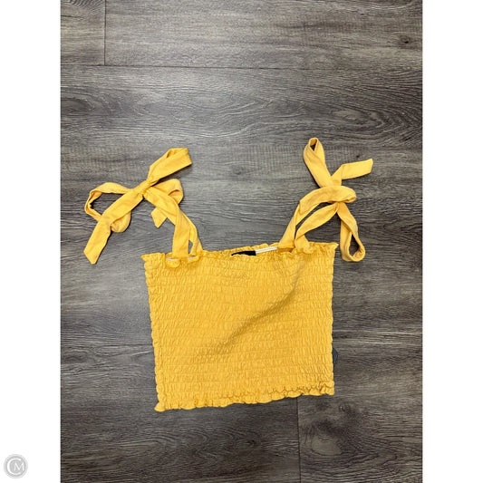 Top Sleeveless By Forever 21 In Gold, Size: S