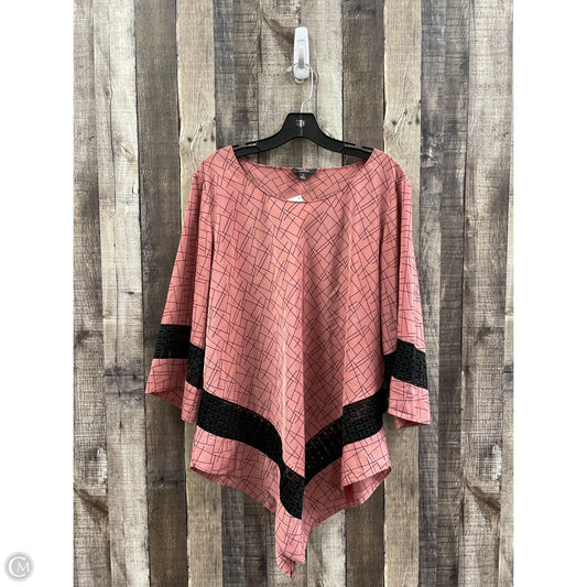 Top 3/4 Sleeve By Alfani In Pink, Size: Xl