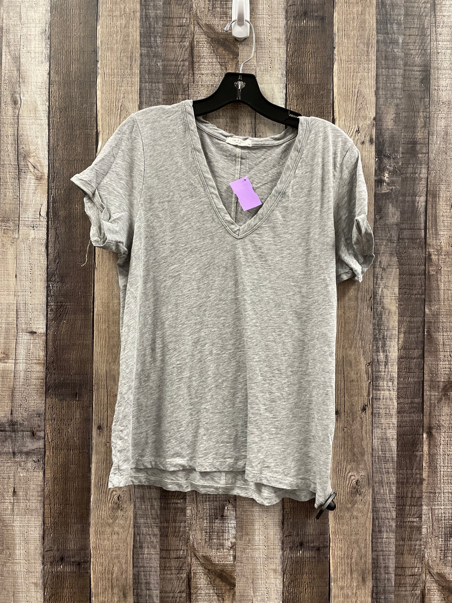 Grey Top Short Sleeve Rag And Bone, Size L