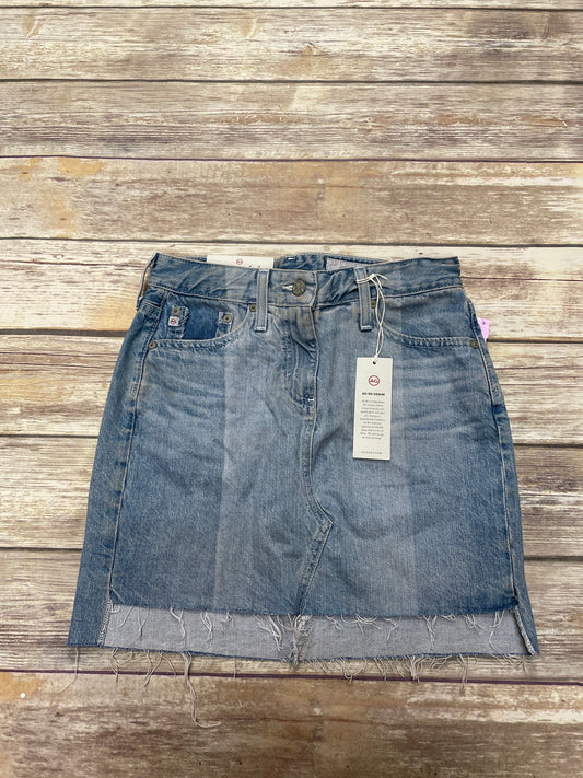 Blue Denim Skirt Mini & Short Adriano Goldschmied, Size 0