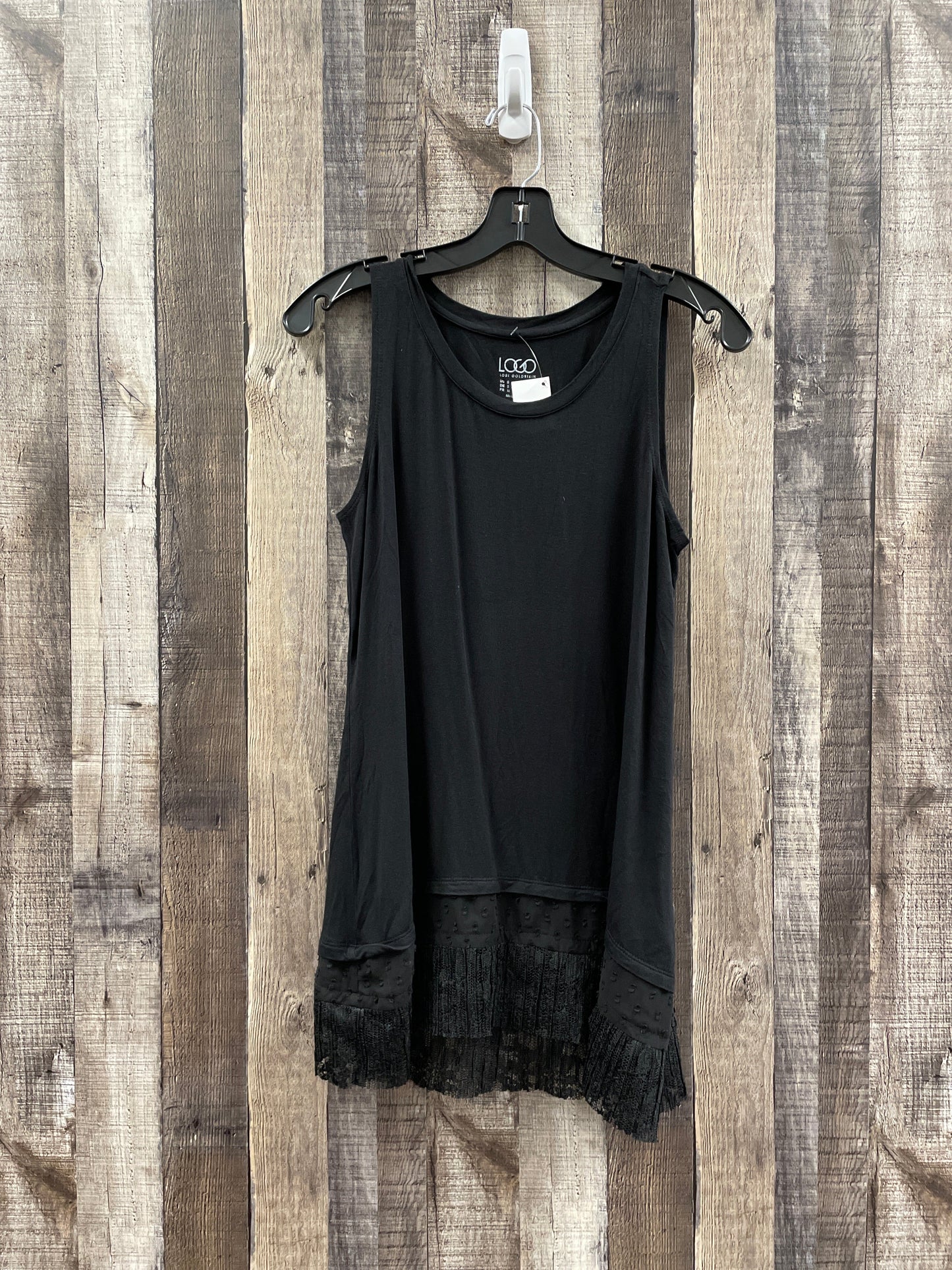 Black Tunic Sleeveless Logo, Size S