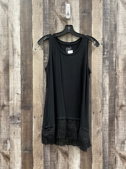 Black Tunic Sleeveless Logo, Size S