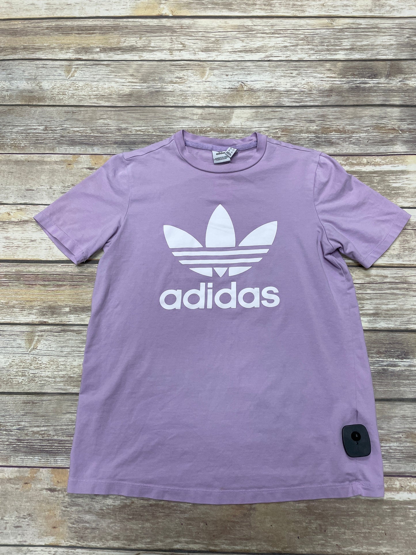 Athletic Top Short Sleeve By Adidas In Purple, Size: M