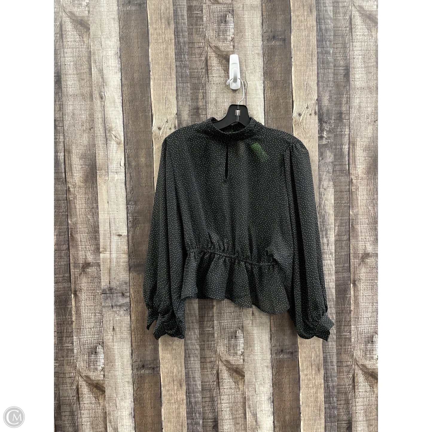 Top Long Sleeve By Love Tree In Black, Size: S